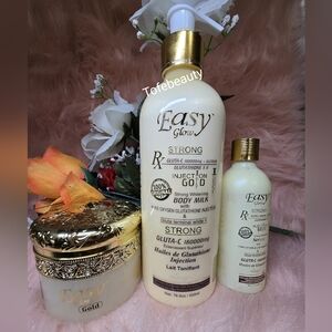 X 3 Easy Glow Lotion Body,  serum and face cream 3 in 1 set.